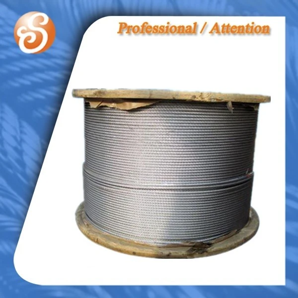 Construction parastais 6x19s+iwrc stieples virve Hot - iemērc cinkots
